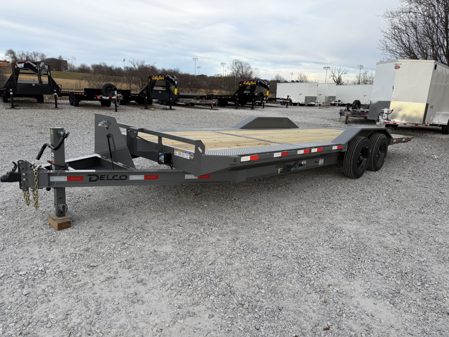 New Delco Trailers DELCO 18K TILT 102"X22" DRIVE OVER FENDERS Tilt Trailer
