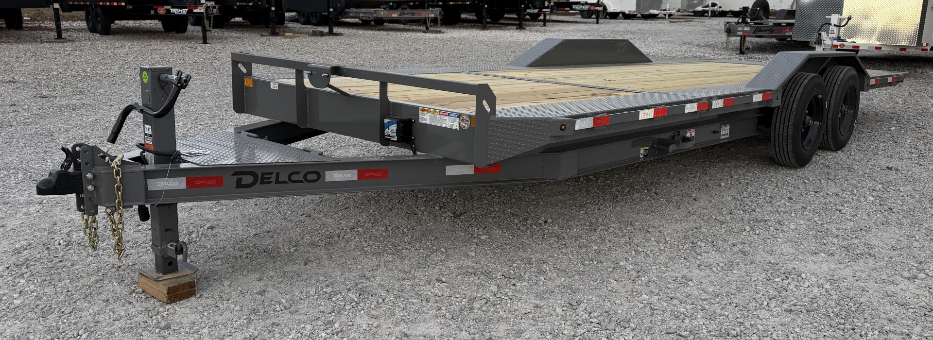 New Delco Trailers DELCO 18K TILT 102"X22" DRIVE OVER FENDERS Tilt Trailer