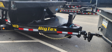 New 7 x 14 Big Tex Low Pro 14TD 4' High Sides Telescopic Dump Trailer 15.4K****7 Gauge Floor