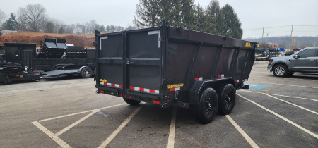 New 7 x 14 Big Tex Low Pro 14TD 4' High Sides Telescopic Dump Trailer 15.4K****7 Gauge Floor
