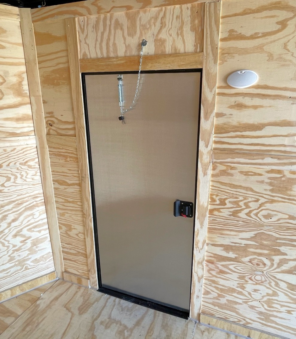 New 6x12 Enclosed BLACKOUT Cargo Trailer: 7' Height,.080 , 7k GVWR, Ramp Door