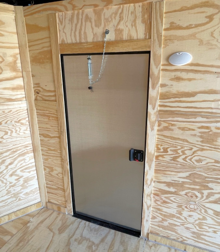 New 6x12 Enclosed BLACKOUT Cargo Trailer: 7' Height,.080 , 7k GVWR, Ramp Door