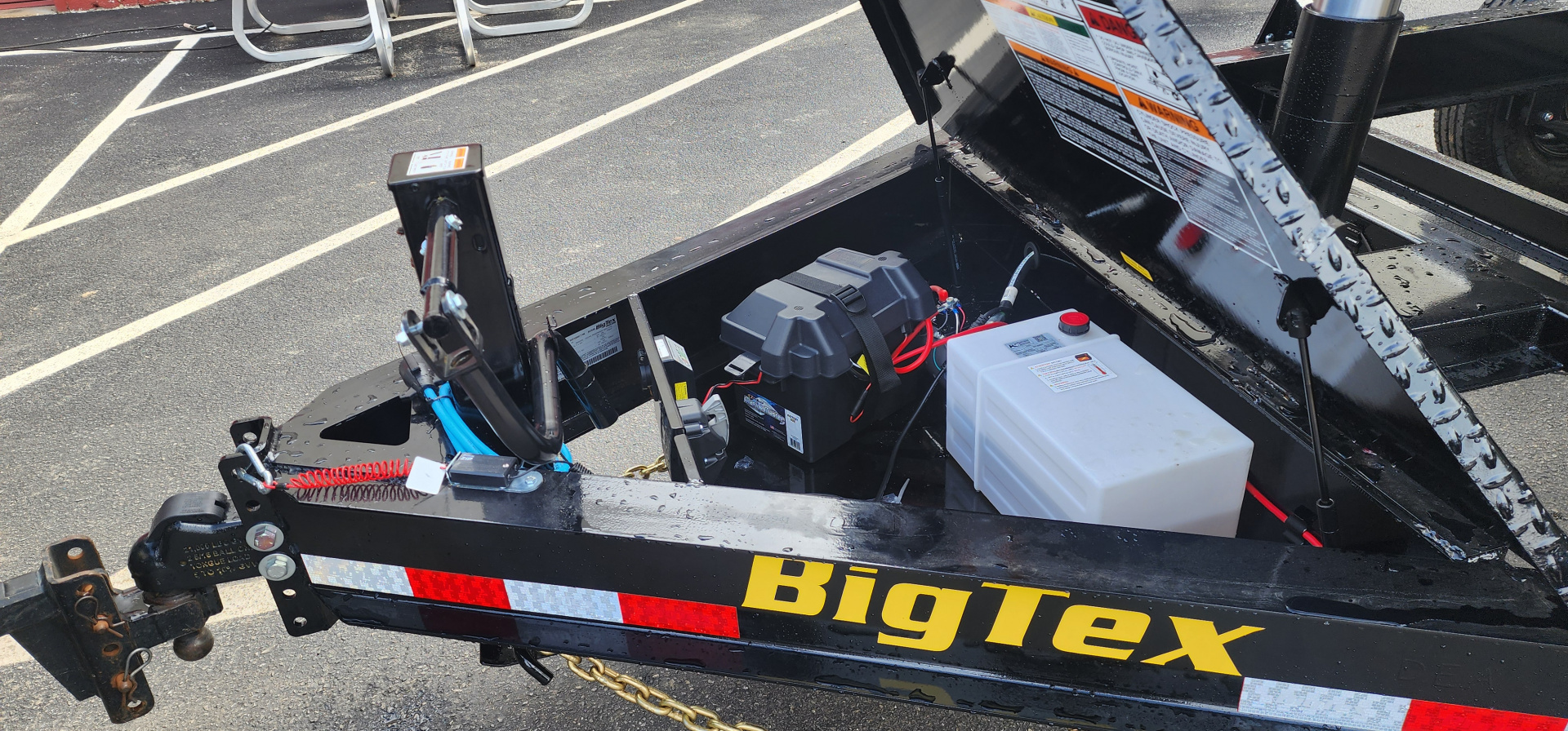 New 7 x 14 Big Tex Low Pro 14TD Telescopic Dump Trailer 15.4K****7 Gauge Floor