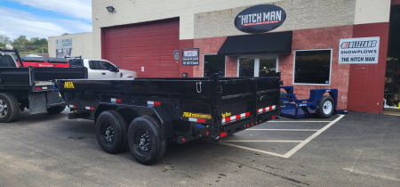 New 7 x 14 Big Tex Low Pro 14TD Telescopic Dump Trailer 15.4K****7 Gauge Floor