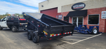 New 7 x 14 Big Tex Low Pro 14TD Telescopic Dump Trailer 15.4K****7 Gauge Floor