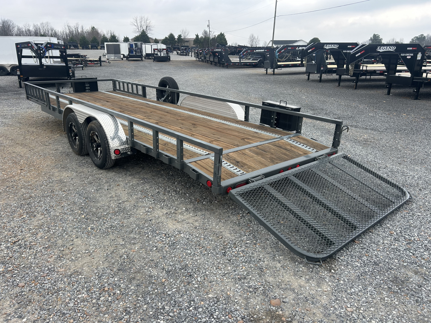 Used 2024 PJ Trailers 83"x22' 7k Utility Trailer