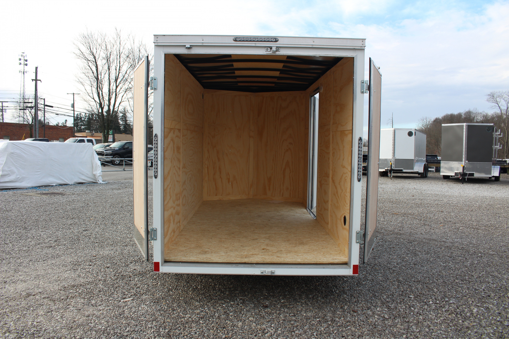 New 2026 Darkhorse Cargo 6' x 12' Enclosed Trailer - Double Rear Doors - 6.5' Interior Height - 2990# GVW