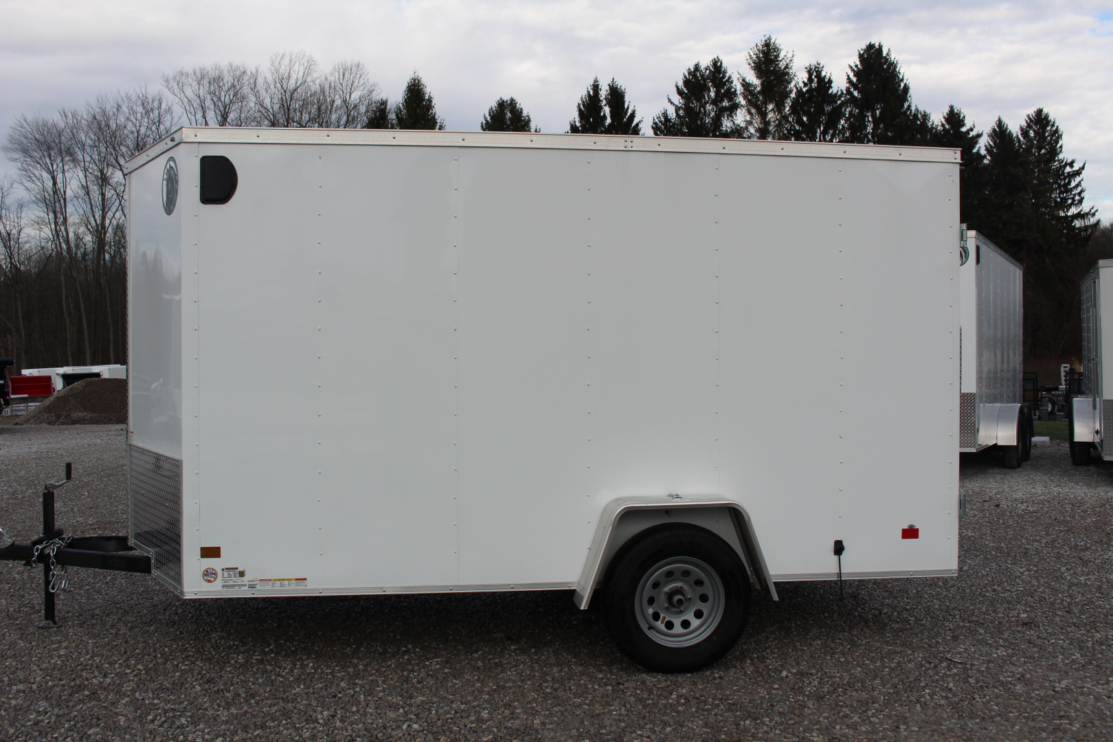 New 2026 Darkhorse Cargo 6' x 12' Enclosed Trailer - Double Rear Doors - 6.5' Interior Height - 2990# GVW