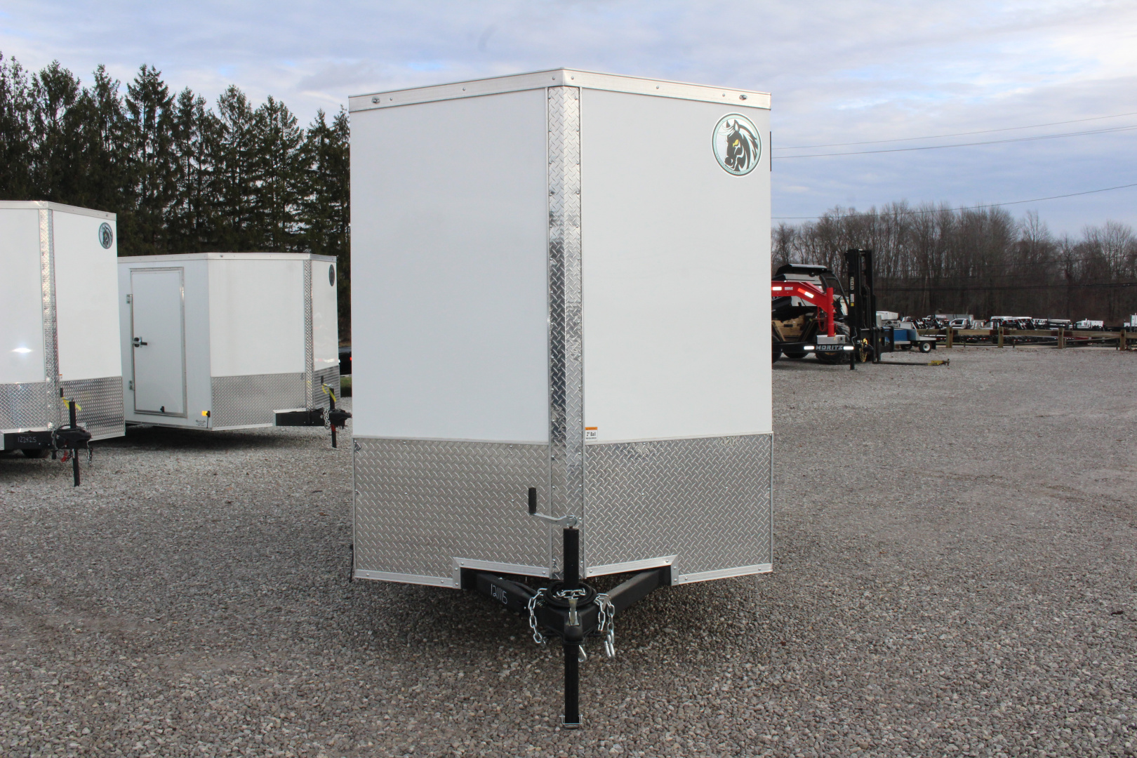 New 2026 Darkhorse Cargo 6' x 12' Enclosed Trailer - Double Rear Doors - 6.5' Interior Height - 2990# GVW