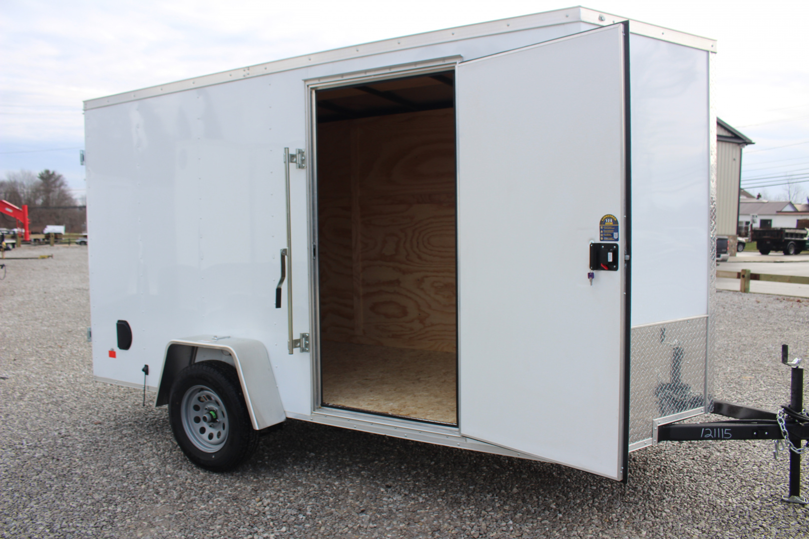 New 2026 Darkhorse Cargo 6' x 12' Enclosed Trailer - Double Rear Doors - 6.5' Interior Height - 2990# GVW