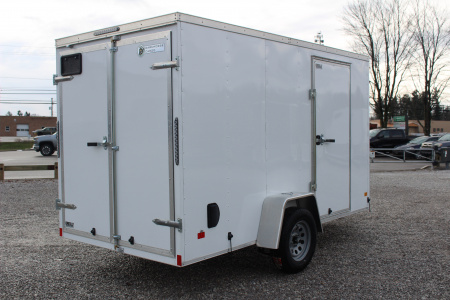 New 2026 Darkhorse Cargo 6' x 12' Enclosed Trailer - Double Rear Doors - 6.5' Interior Height - 2990# GVW