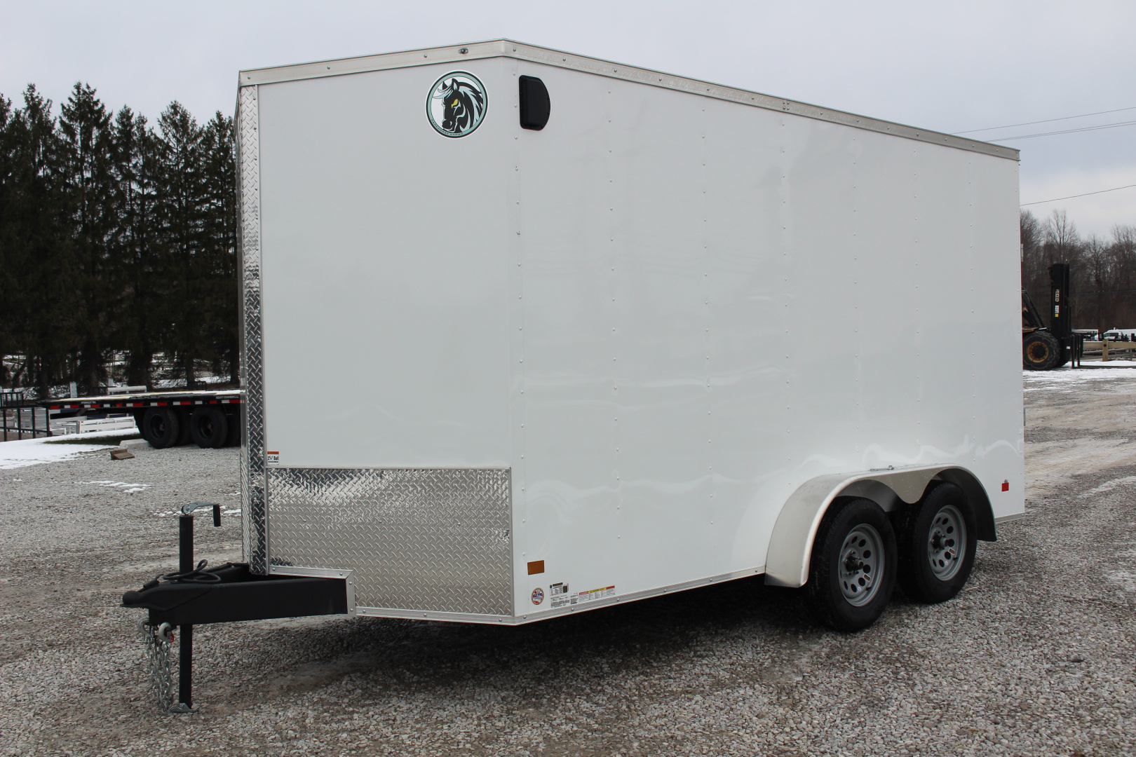 New 2026 Darkhorse Cargo 7' x 14' Enclosed Trailer - Ramp Door - 7' Interior Height - 7000# GVW