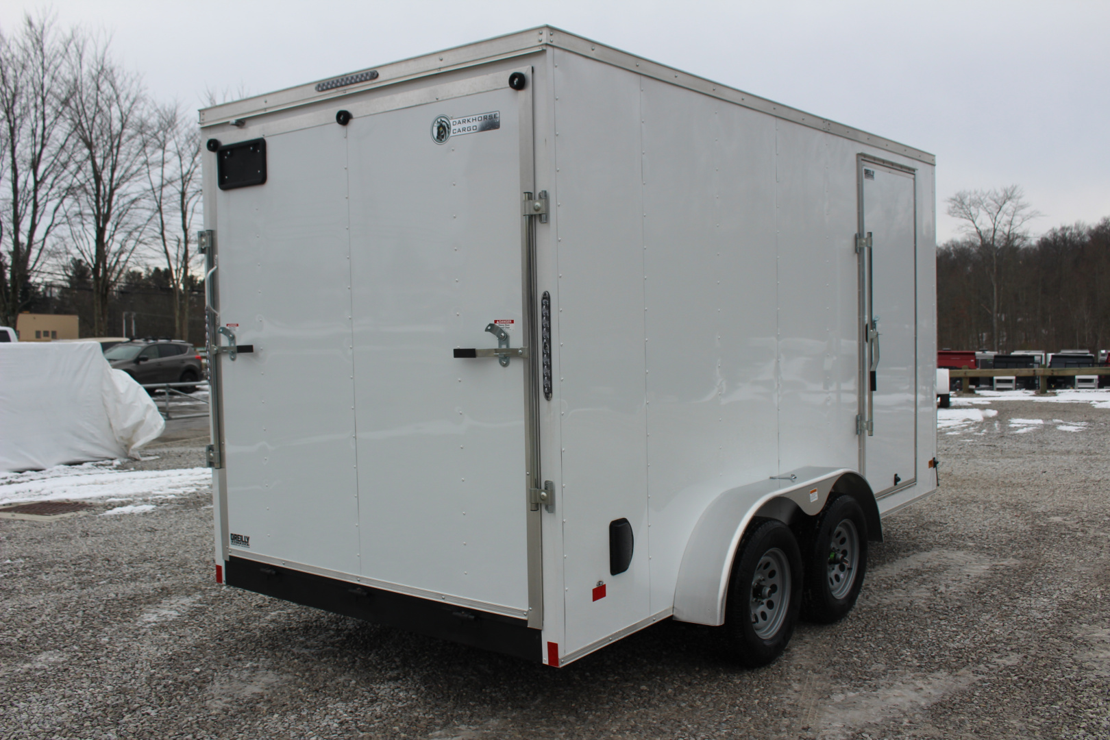New 2026 Darkhorse Cargo 7' x 14' Enclosed Trailer - Ramp Door - 7' Interior Height - 7000# GVW