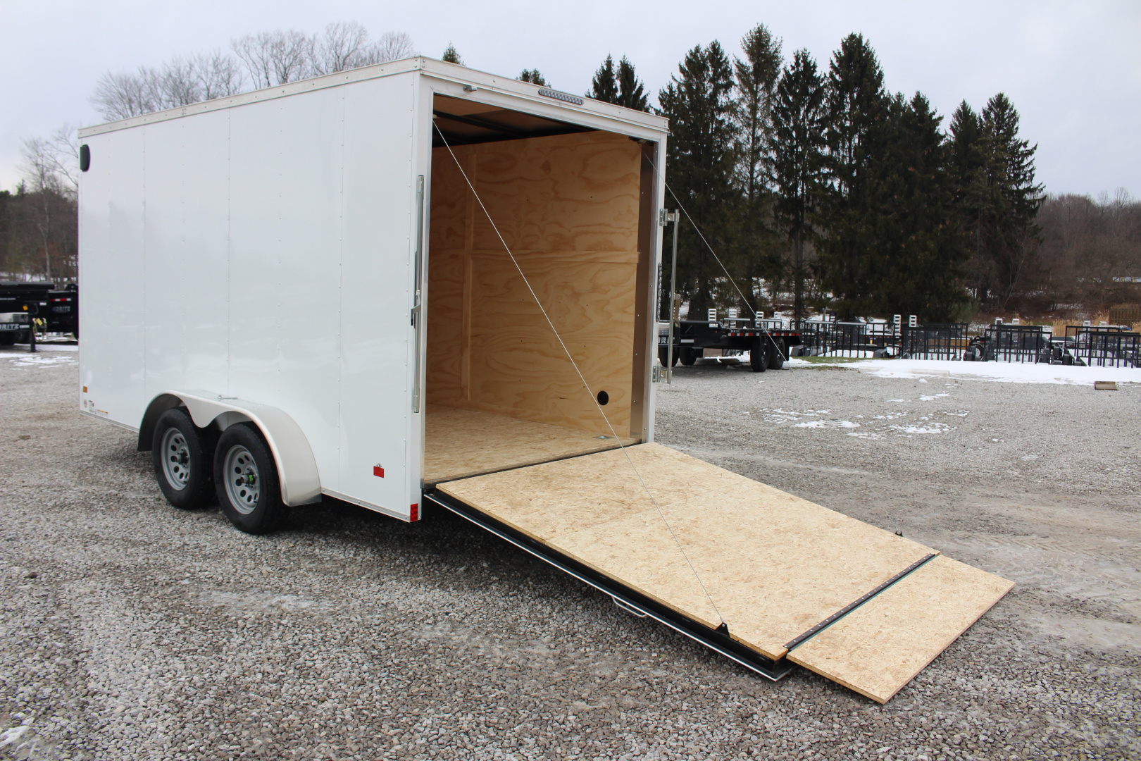 New 2026 Darkhorse Cargo 7' x 14' Enclosed Trailer - Ramp Door - 7' Interior Height - 7000# GVW