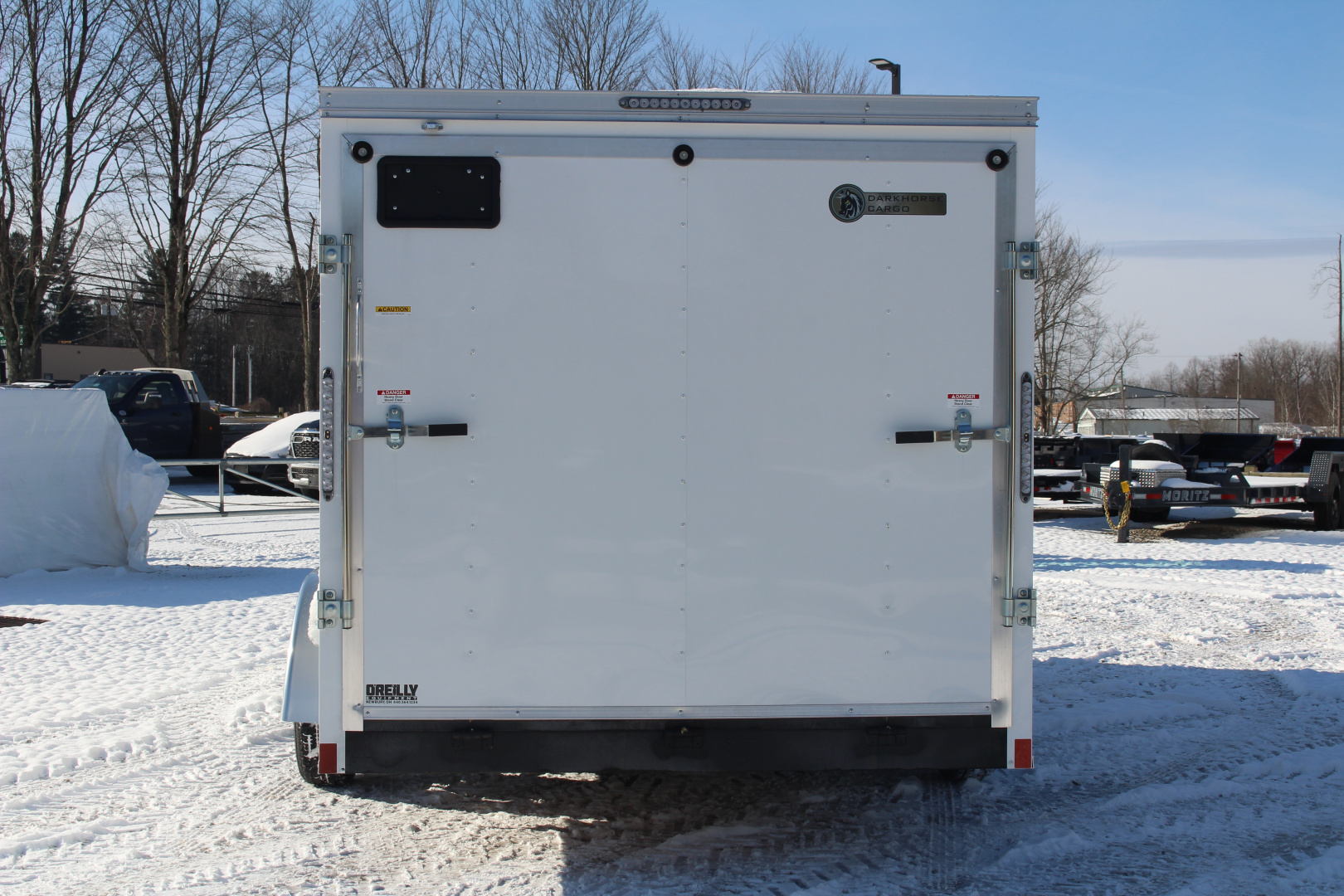 New 2026 Darkhorse Cargo DHW 7' x 16' Enclosed Trailer - Rear Ramp Door - 6' Interior Height - 7000# GVW