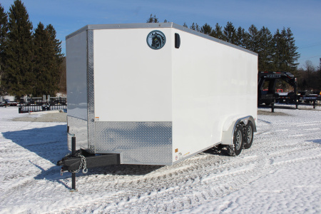 New 2026 Darkhorse Cargo DHW 7' x 16' Enclosed Trailer - Rear Ramp Door - 6' Interior Height - 7000# GVW