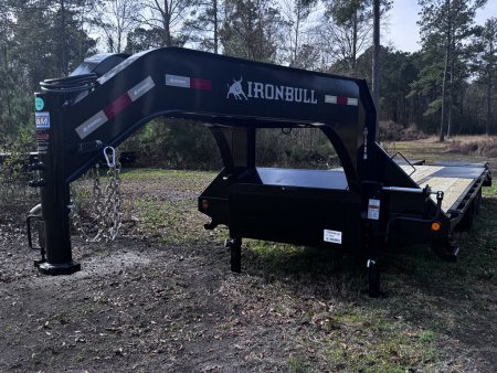 New 2026 Iron Bull FLG 102 X25', 2-10K AXLES Deckover Trailer