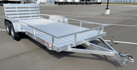 New Cherokee Aluminum 81" x 16' Tandem Axle Utility Trailer: 7000 GVWR, 36" Ramp Gate
