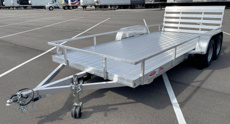 New Cherokee Aluminum 81" x 16' Tandem Axle Utility Trailer: 7000 GVWR, 36" Ramp Gate