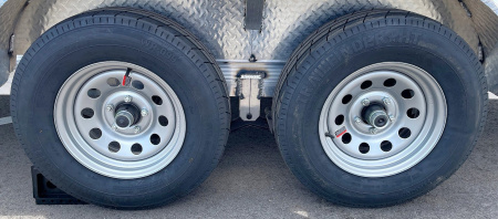 New Cherokee Aluminum 81" x 16' Tandem Axle Utility Trailer: 7000 GVWR, 36" Ramp Gate