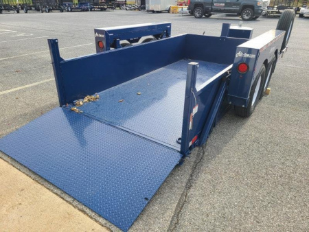 New 6'2" x 14' Air Tow 24" Sides 3D-14 Drop-Deck/Dump Trailer 16k***BLACK