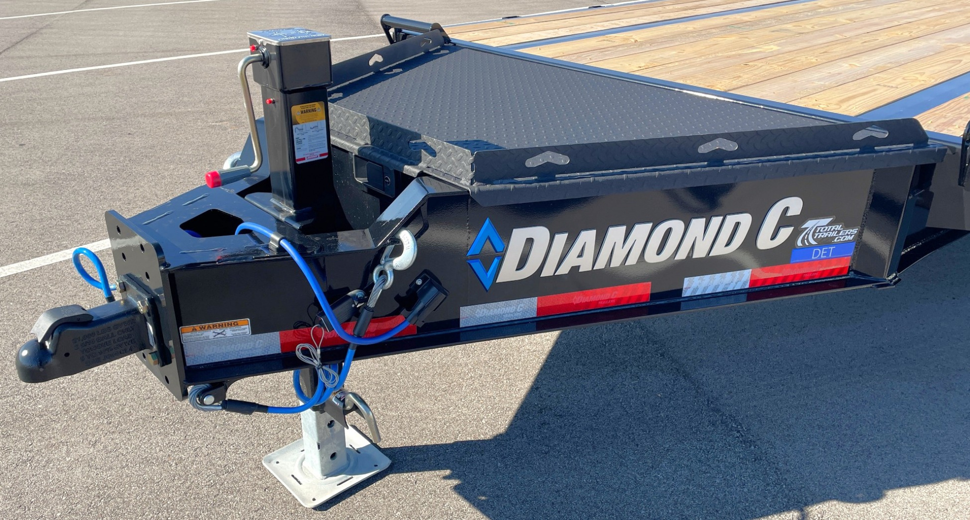 New Diamond C 24' DET-208 Power Tilt Deck Over Equipment Trailer 18,000LB, 8K Axles, 17.5" Tires
