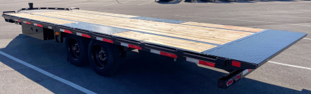 New Diamond C 24' DET-208 Power Tilt Deck Over Equipment Trailer 18,000LB, 8K Axles, 17.5" Tires