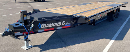 New Diamond C 24' DET-208 Power Tilt Deck Over Equipment Trailer 18,000LB, 8K Axles, 17.5" Tires