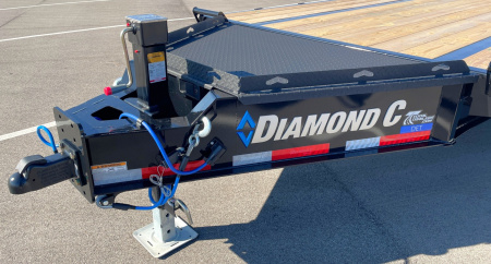 New Diamond C 24' DET-208 Power Tilt Deck Over Equipment Trailer 18,000LB, 8K Axles, 17.5" Tires