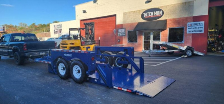 New 6'3 x 16 Air Tow PRO 16 Drop Deck Flatbed 15.5k***BLACK
