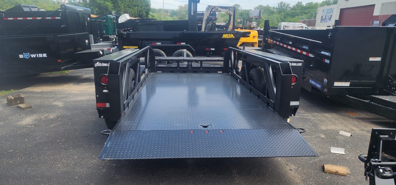 New 6'3 x 14 Air Tow PRO 14 Drop Deck Flatbed 14,280k***BLACK***