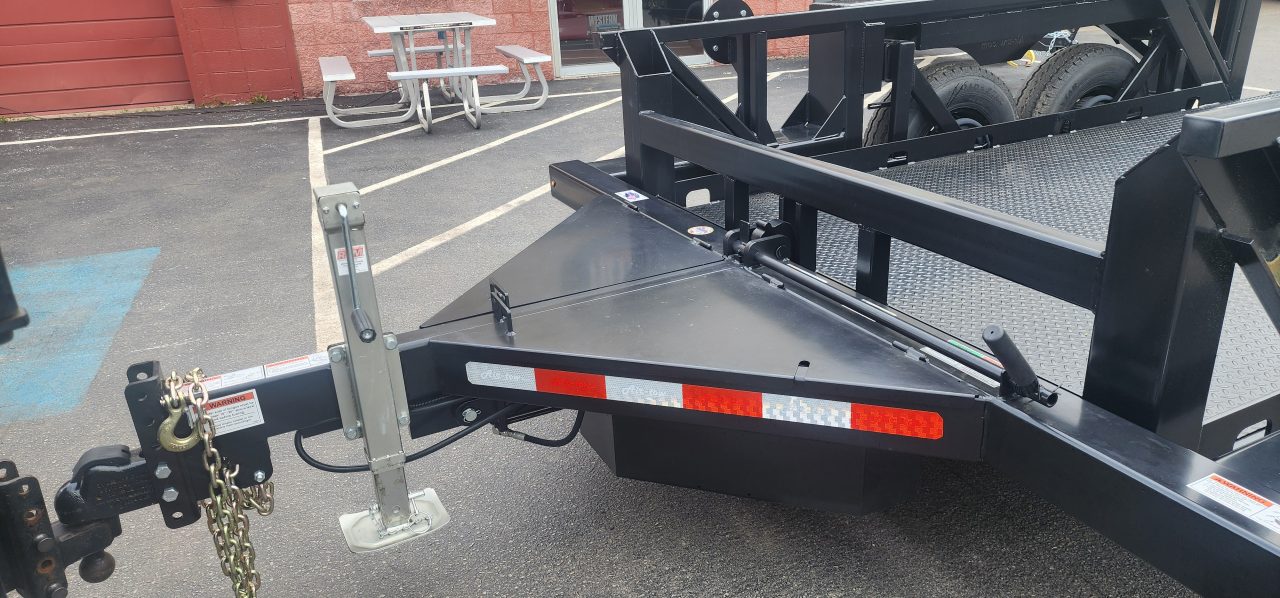 New 6'3 x 14 Air Tow PRO 14 Drop Deck Flatbed 14,280k***BLACK***