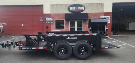 New 6'3 x 14 Air Tow PRO 14 Drop Deck Flatbed 15.5k***BLACK***