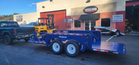 New 6'3 x 14 Air Tow PRO 14 Drop Deck Flatbed 15.5k***BLACK***