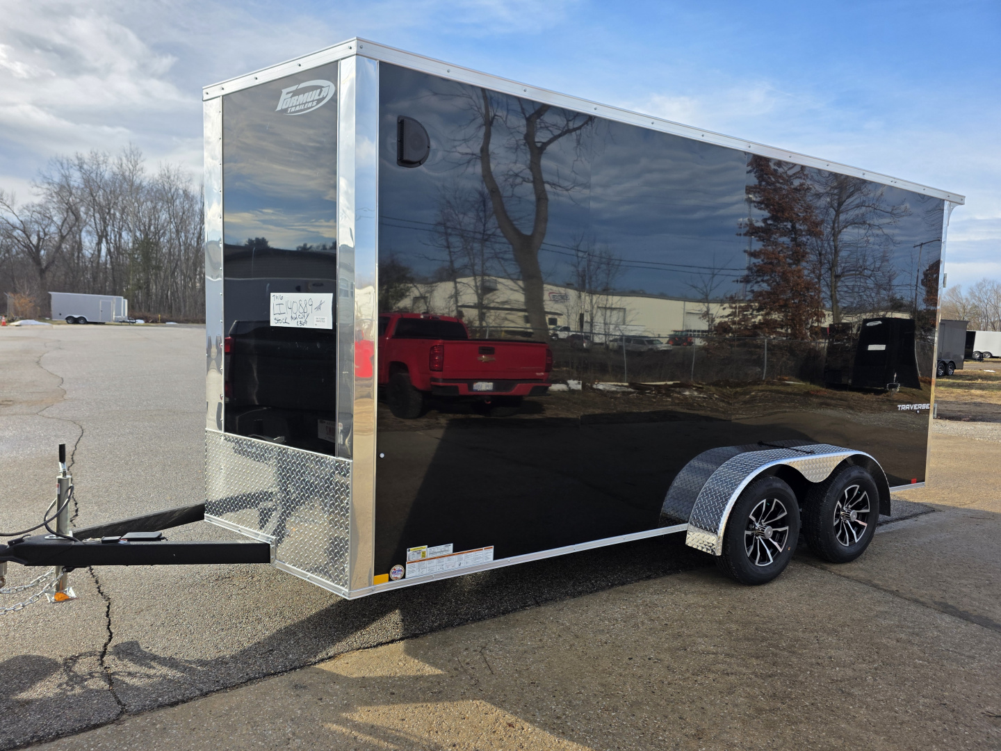 New 2026 Formula Trailers 7x16 7' 080 SCREWLESS DRINGS ALUM WHEELS SXS UTV GOLFCART Cargo / Enclosed Trailer