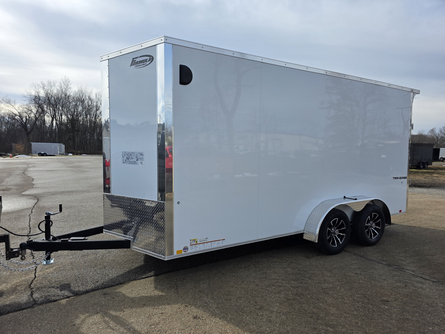New 2026 Formula Trailers 7x16 7' 080 SCREWLESS DRINGS ALUM WHEELS SXS UTV GOLFCART Cargo / Enclosed Trailer