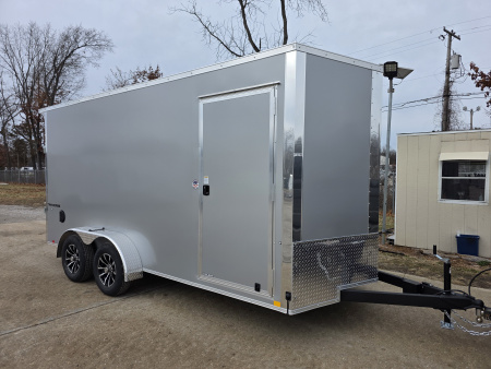 New 2026 Formula Trailers 7x16 7' 080 SCREWLESS DRINGS ALUM WHEELS SXS UTV GOLFCART Cargo / Enclosed Trailer