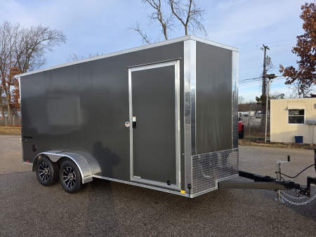 New 2026 Formula Trailers 7x16 7' 080 SCREWLESS DRINGS ALUM WHEELS SXS UTV GOLFCART Cargo / Enclosed Trailer