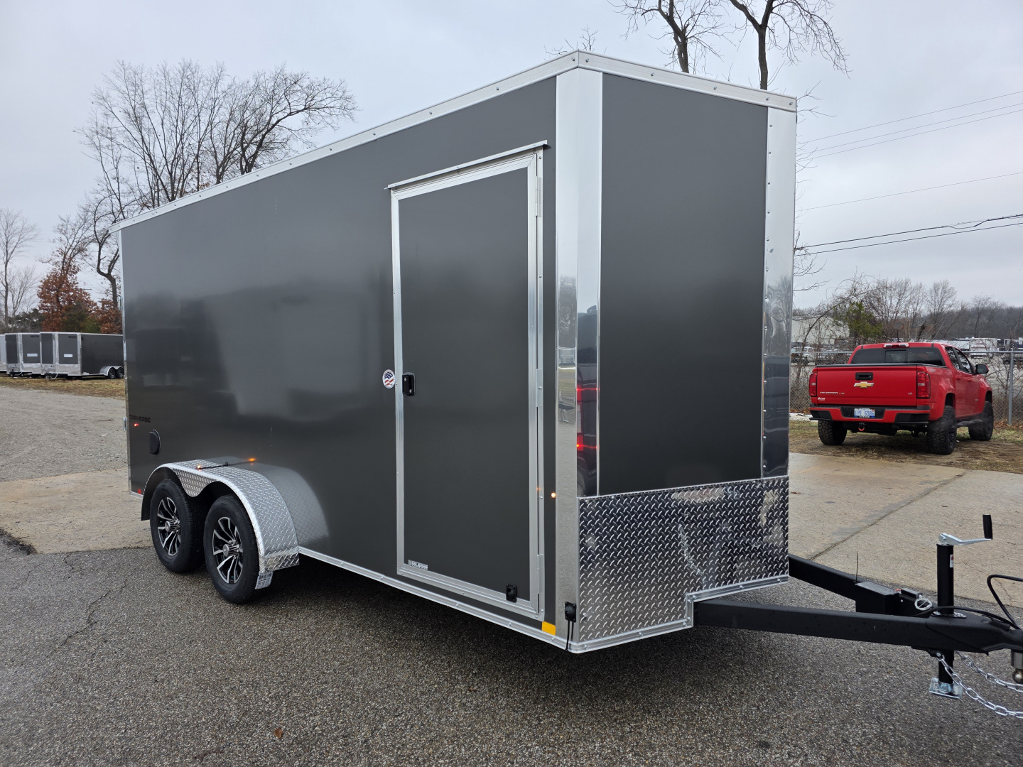New 2026 Formula Trailers 7x16 7' 080 SCREWLESS DRINGS ALUM WHEELS SXS UTV GOLFCART Cargo / Enclosed Trailer