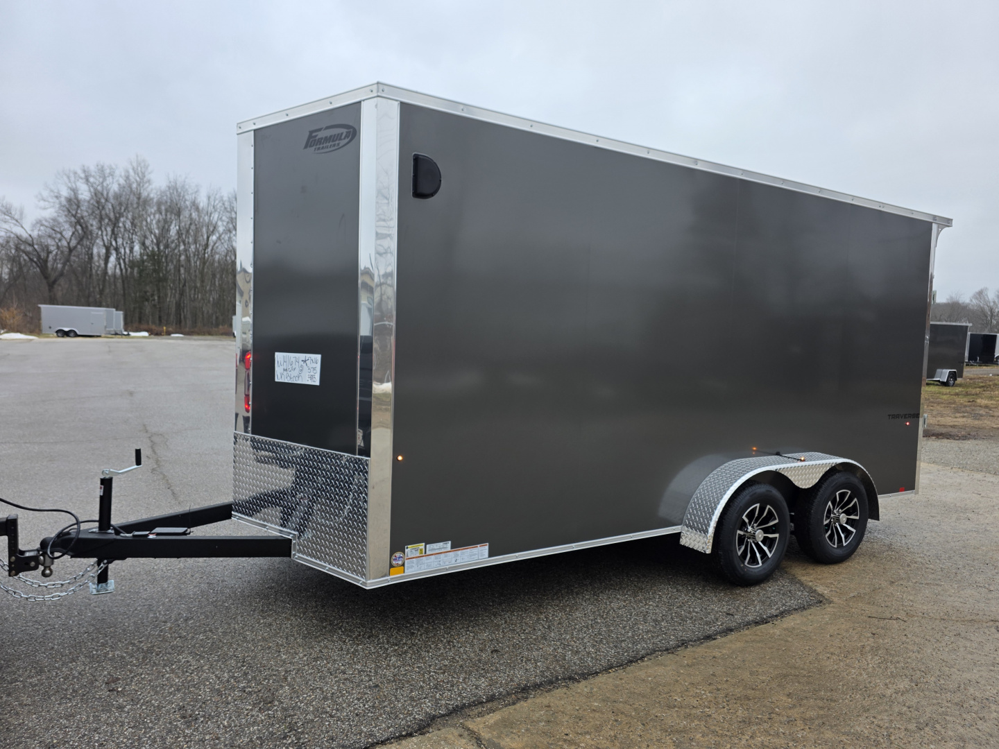 New 2026 Formula Trailers 7x16 7' 080 SCREWLESS DRINGS ALUM WHEELS SXS UTV GOLFCART Cargo / Enclosed Trailer