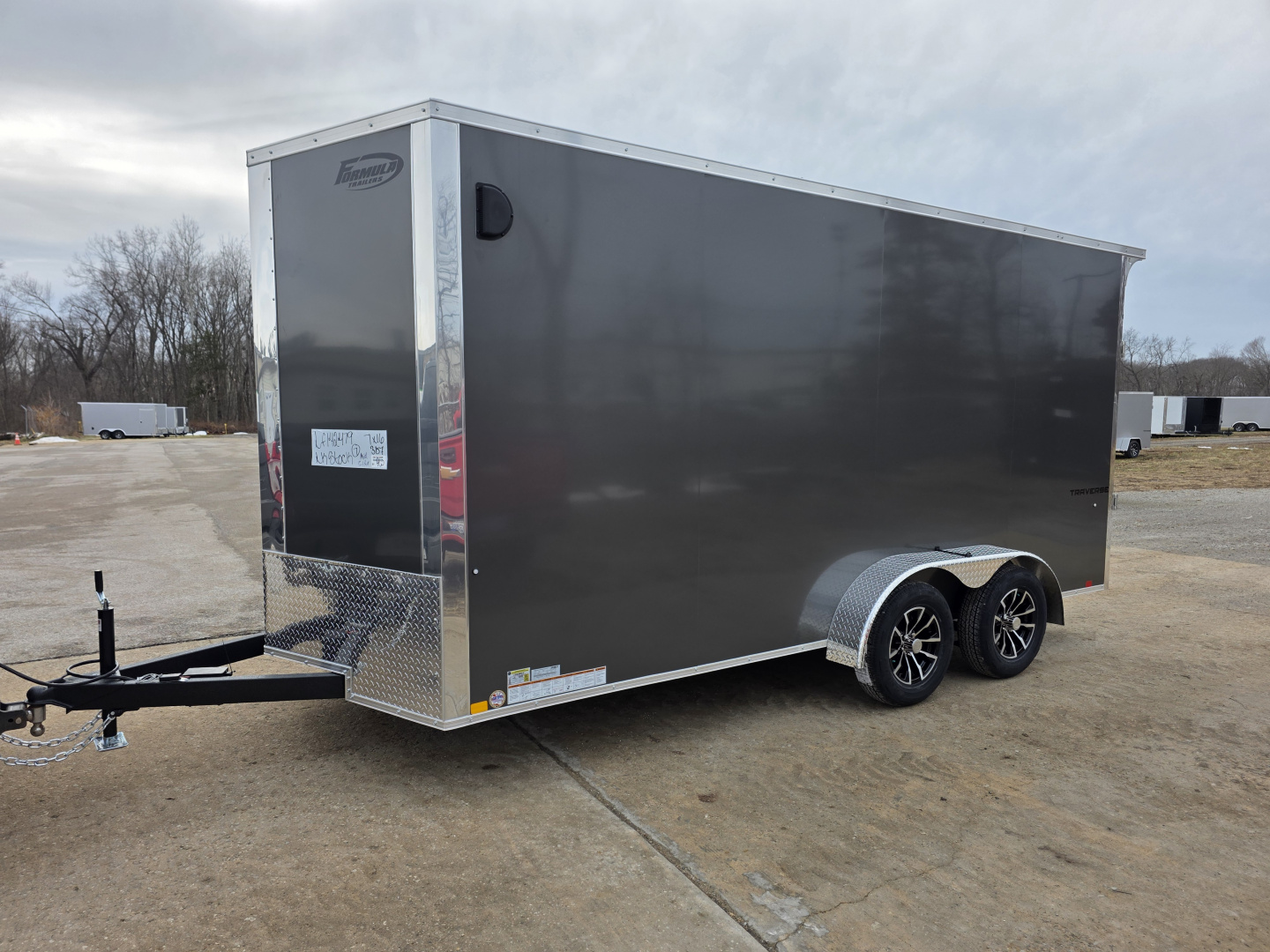 New 2026 Formula Trailers 7x16 7' 080 SCREWLESS DRINGS ALUM WHEELS SXS UTV GOLFCART Cargo / Enclosed Trailer