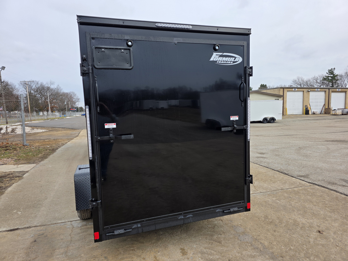 New 2026 Formula Trailers 6x12 6'6 INSIDE ramp door DRINGS BLACKOUT 080 EXTERIOR ALUMINUM WHEELS Cargo / Enclosed Trailer