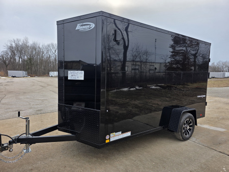 New 2026 Formula Trailers 6x12 6'6 INSIDE ramp door DRINGS BLACKOUT 080 EXTERIOR ALUMINUM WHEELS Cargo / Enclosed Trailer