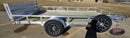 New 2026 H&H Trailers 82x14 Aluminum Rail Side Utility Trailer