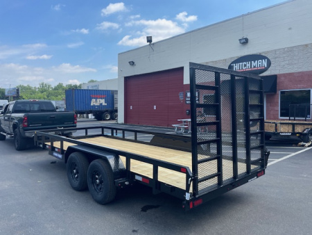 New 7 x 20 Sure-Trac Tube Top Utility Trailer 10k **w/ 5' Gate