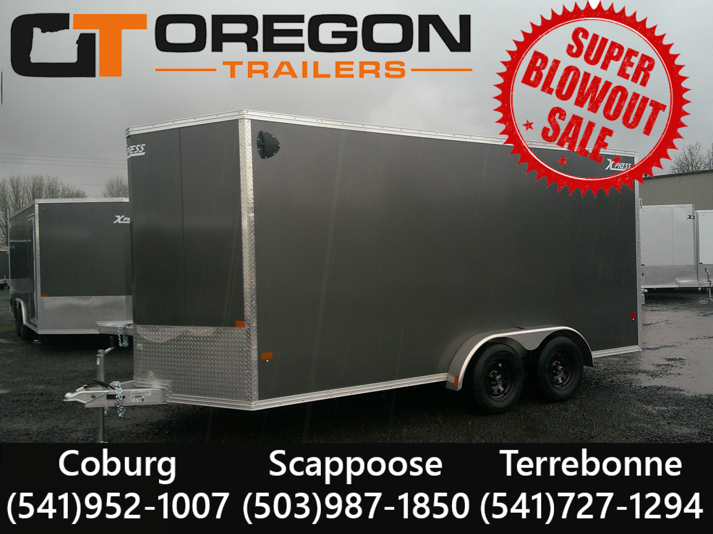 New 2026 ALCOM 7.4x16 Cargo / Enclosed Trailer 7K