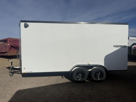 Used 2025 Criterion Cargo Trailer 7x14 Ramp
