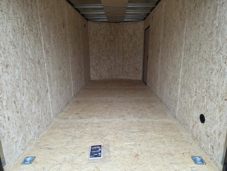 New 2026 Look Trailers 7x16 7' INSIDE 080 SCREWLESS BLACKOUT DRINGS ALUM WHEELS SXS UTV GOLFCART Cargo / Enclosed Trailer