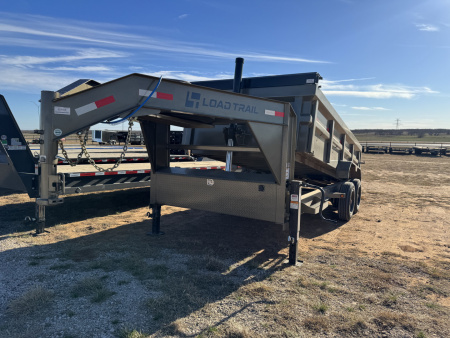 Used 2025 Load Trail 16' Gooseneck low-pro 8k Dump Trailer