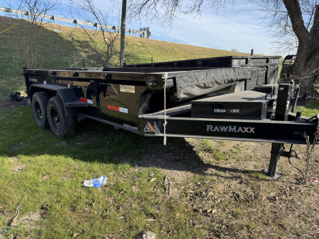 Used 2024 RawMaxx GDX 14' 27K Dump Trailer